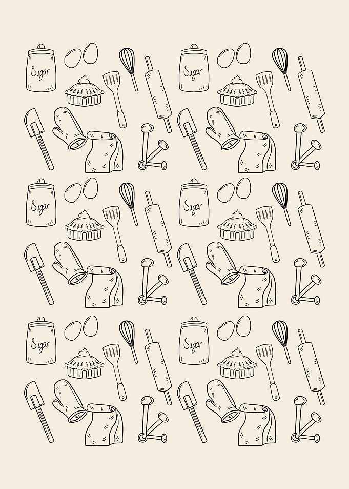 Baking Tools Pattern