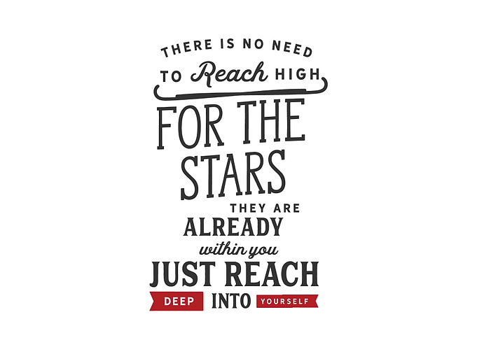 just reach deep
