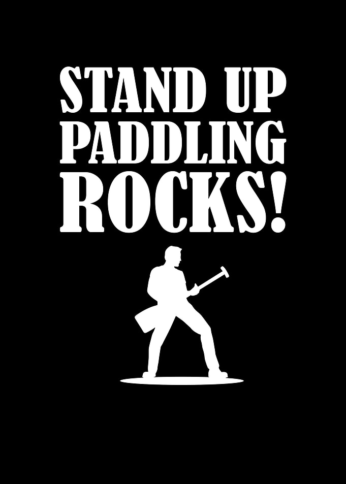 Stand Up Paddling Rocks