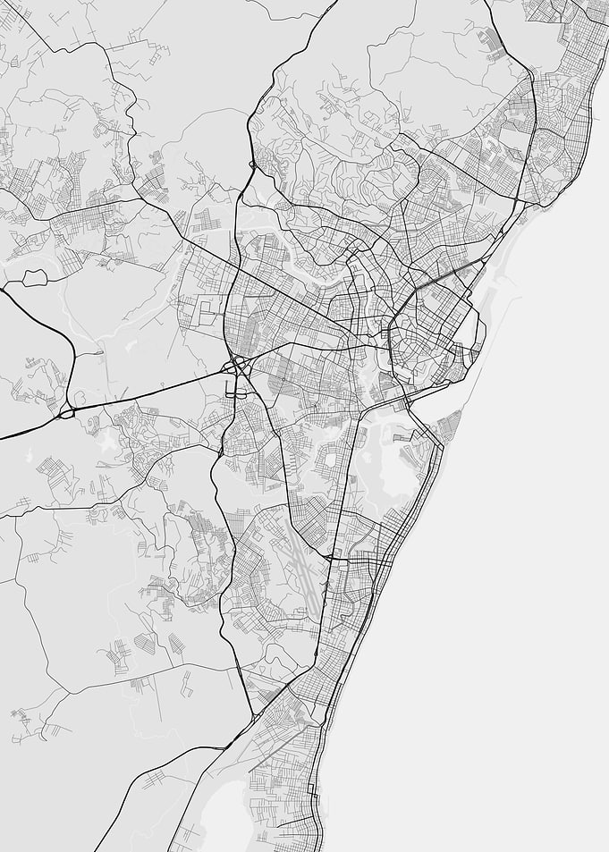 Recife Brazil Map