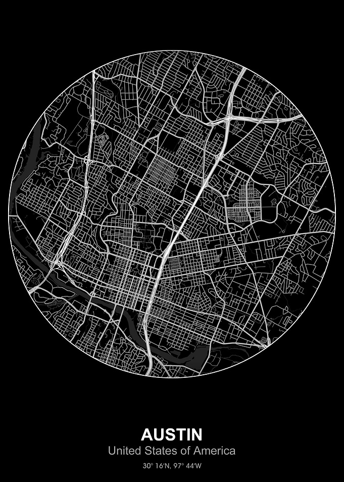 austin circle map