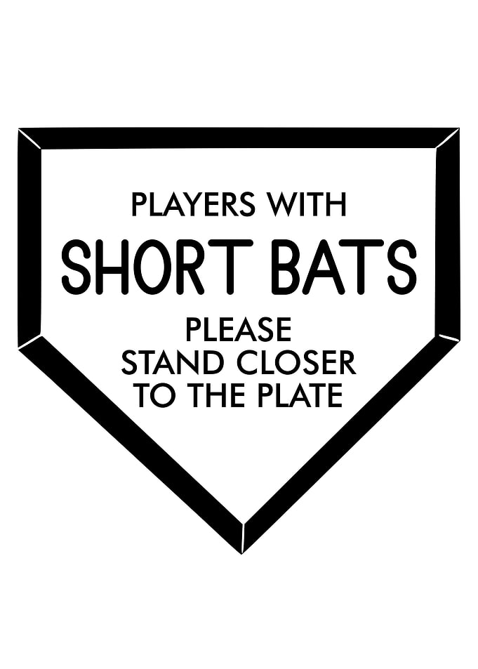 Funny Short Bat Home Plate