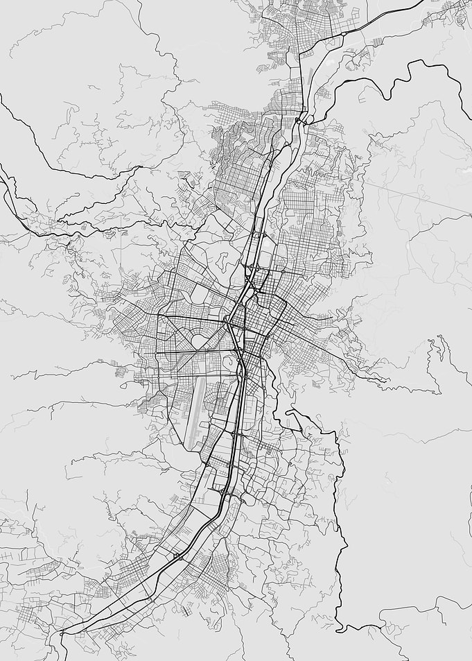 Medellin Colombia Map