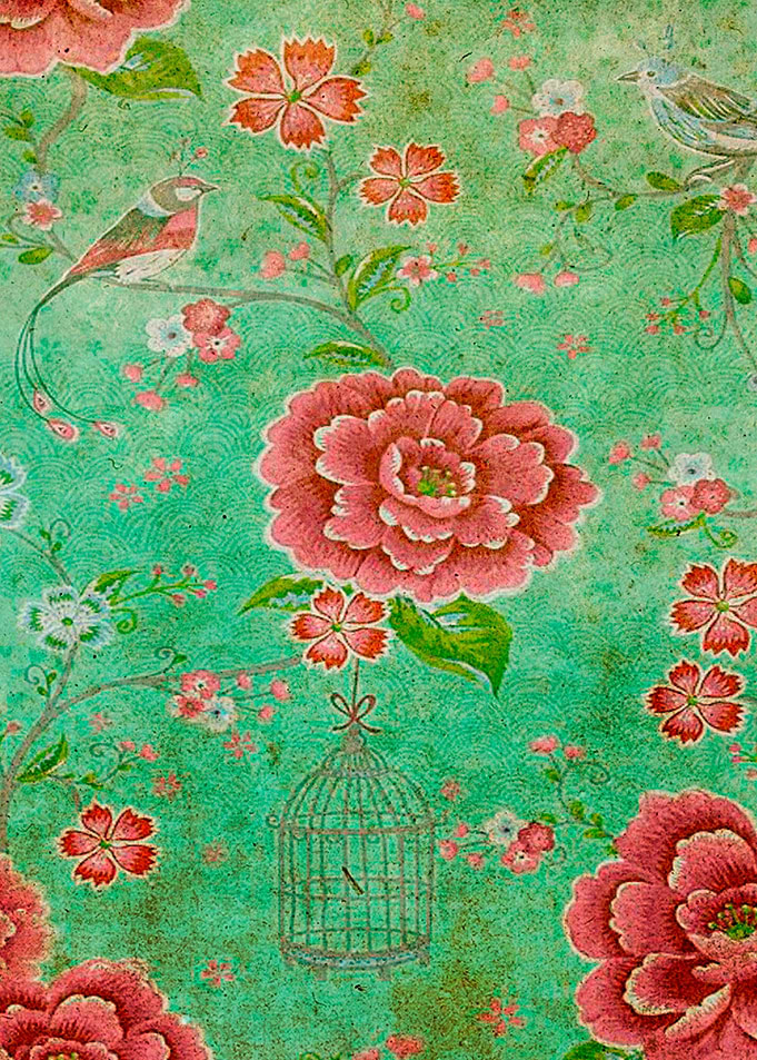 Grunge Floral Pattern 05