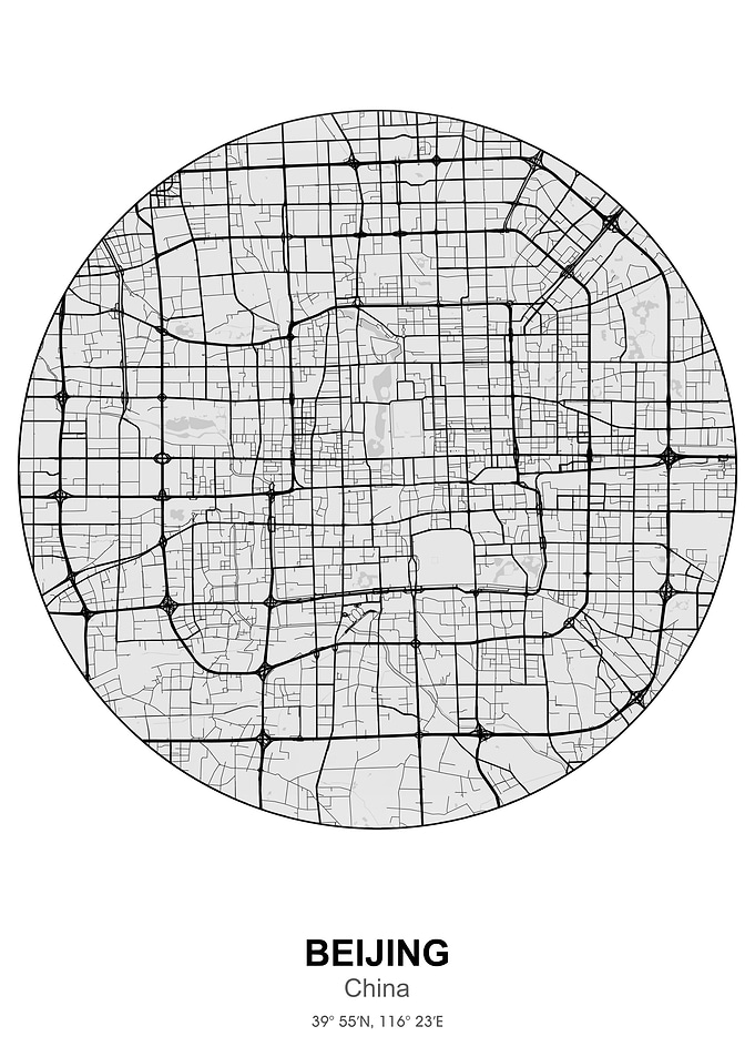 beijing circle map