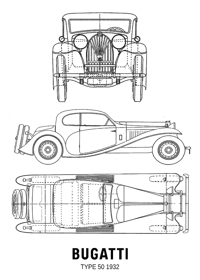 BNW Bugatti Type 50 1932