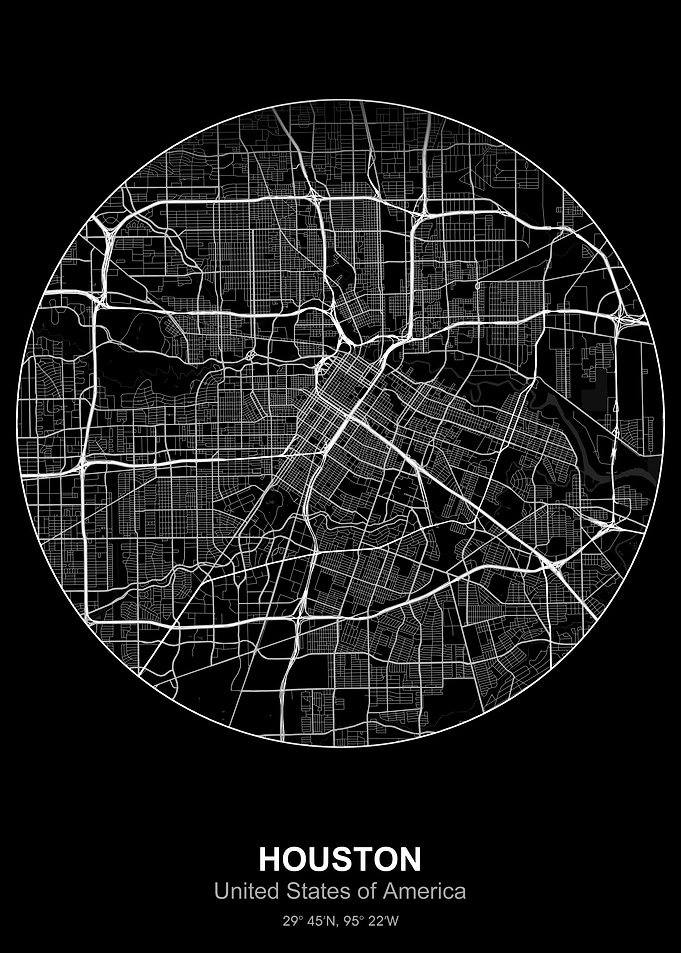 houston circle map
