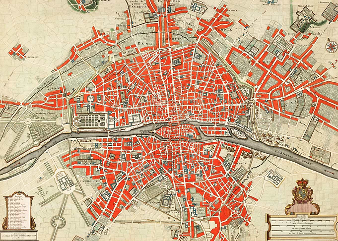 Paris old map