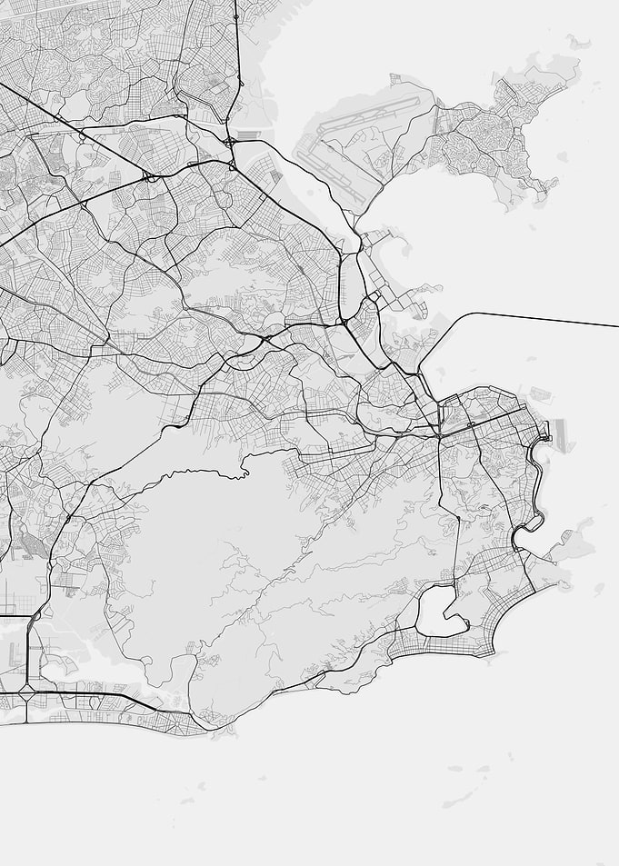 Rio de Janeiro Brazil Map
