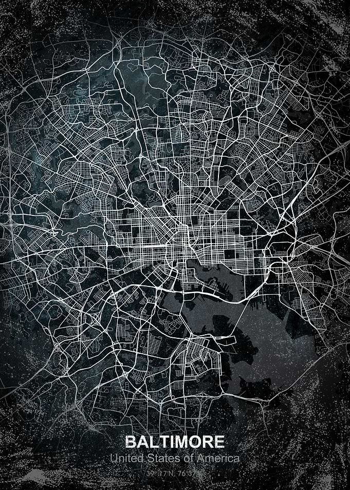 baltimore chalk map