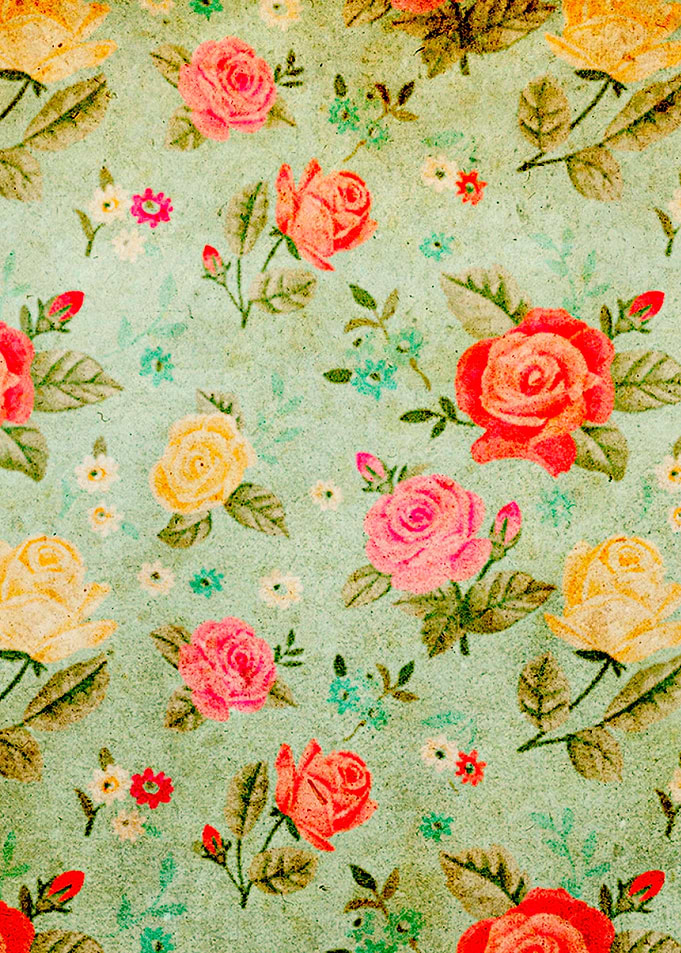 Grunge Floral Pattern 04
