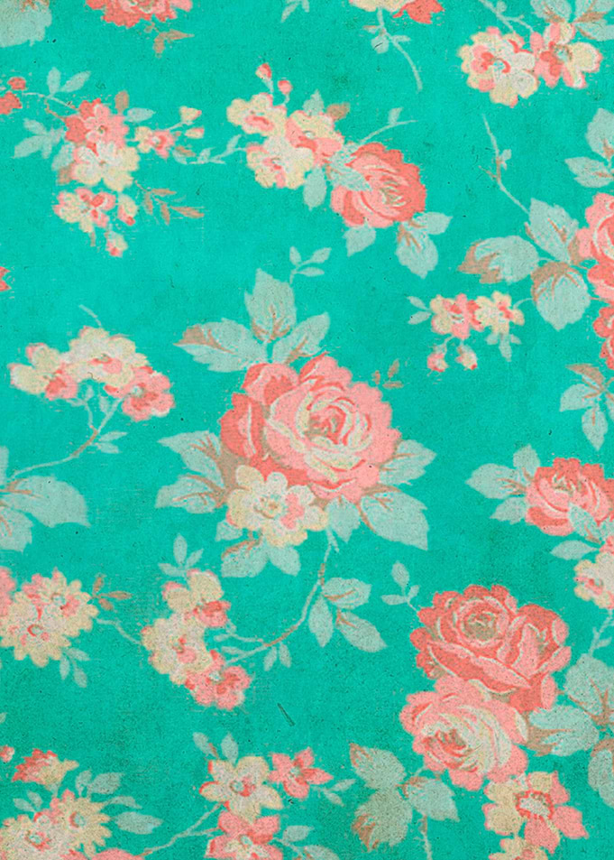 Grunge Floral Pattern 03