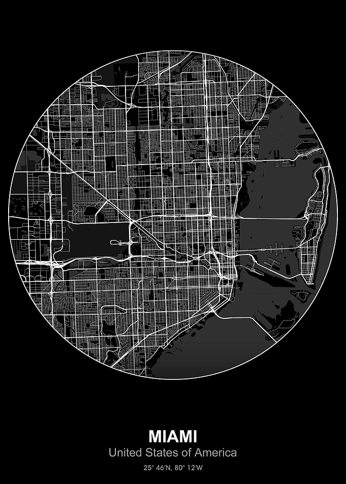 miami circle map