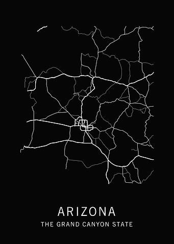 Arizona State Road Map