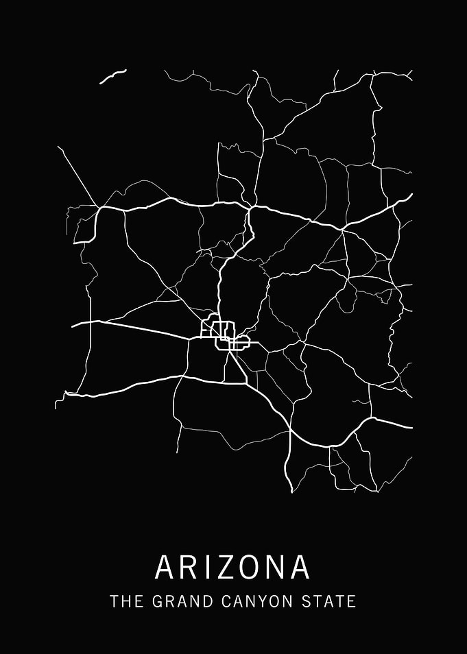 Arizona State Road Map