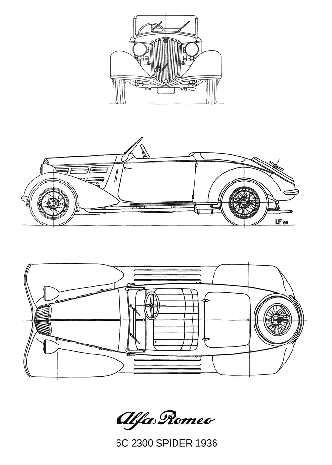 BNW Alfa Romeo 6C 2300 Spi