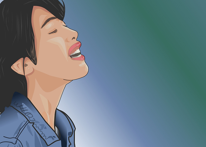 passionate smile