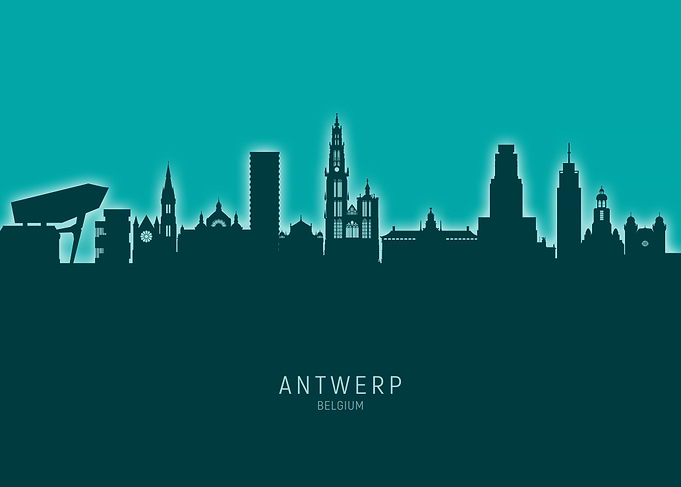 Antwerp Skyline Belgium