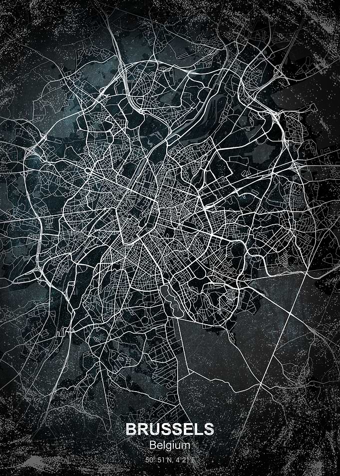 brussels chalk map