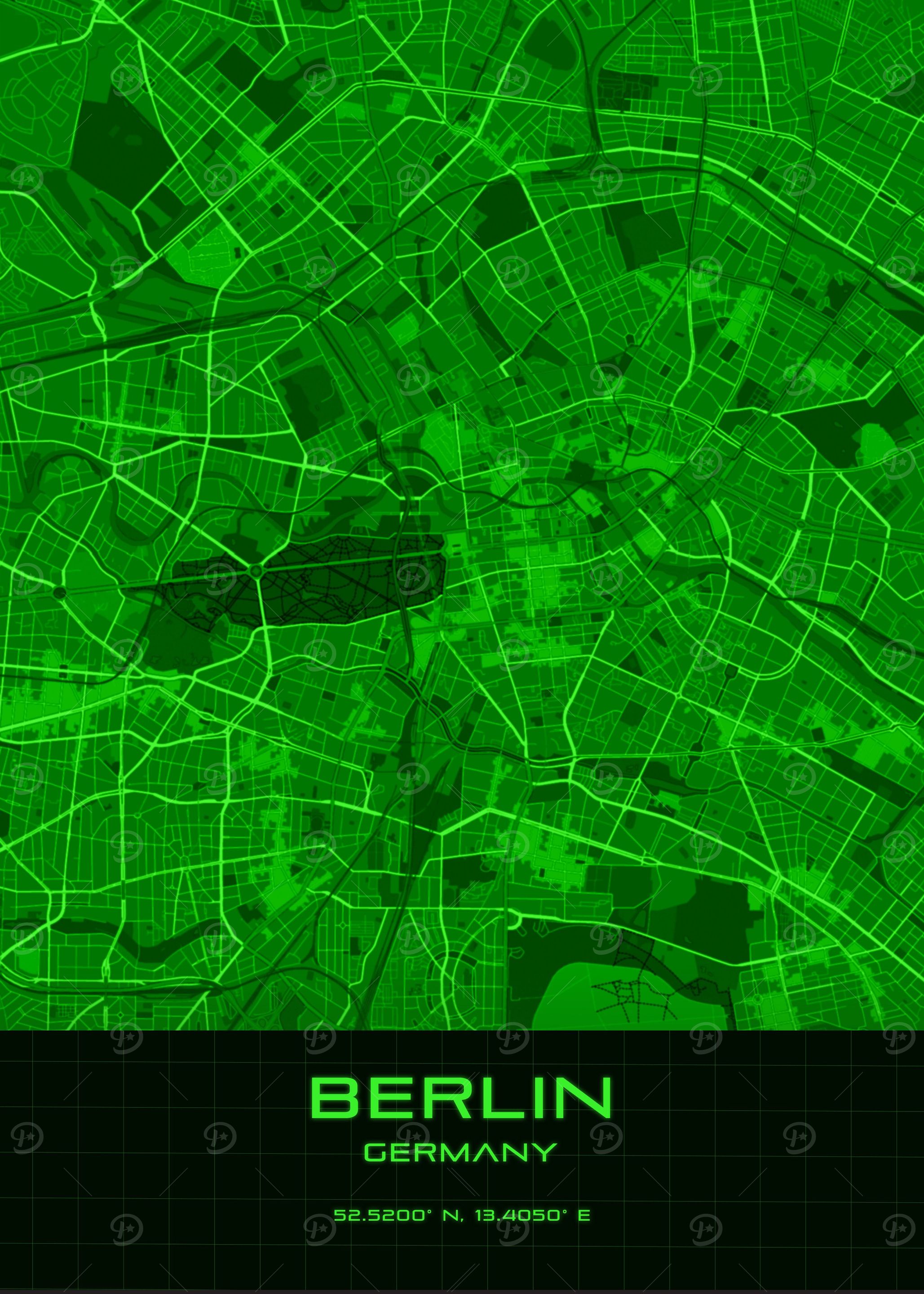 Berlin Synthwave Map