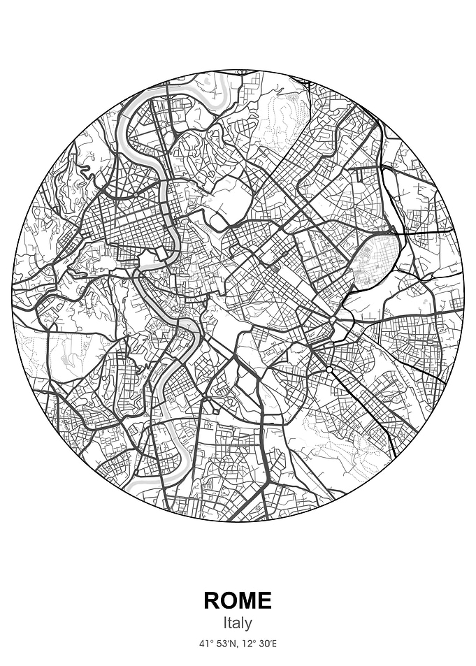 rome circle map