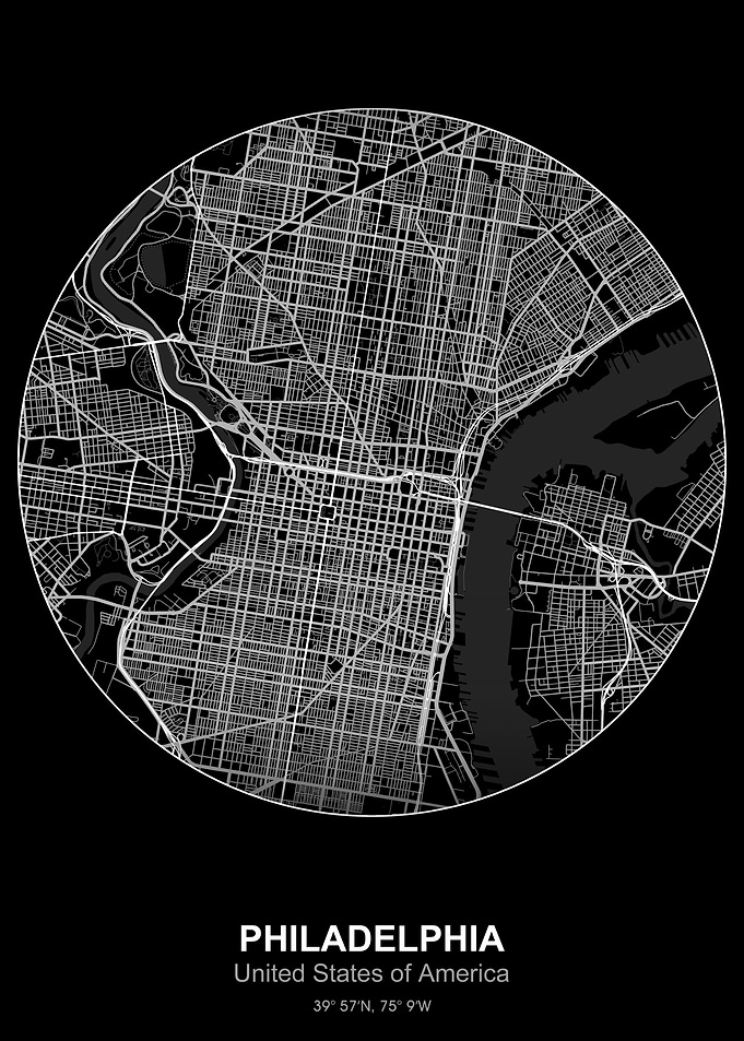 philadelphia circle map