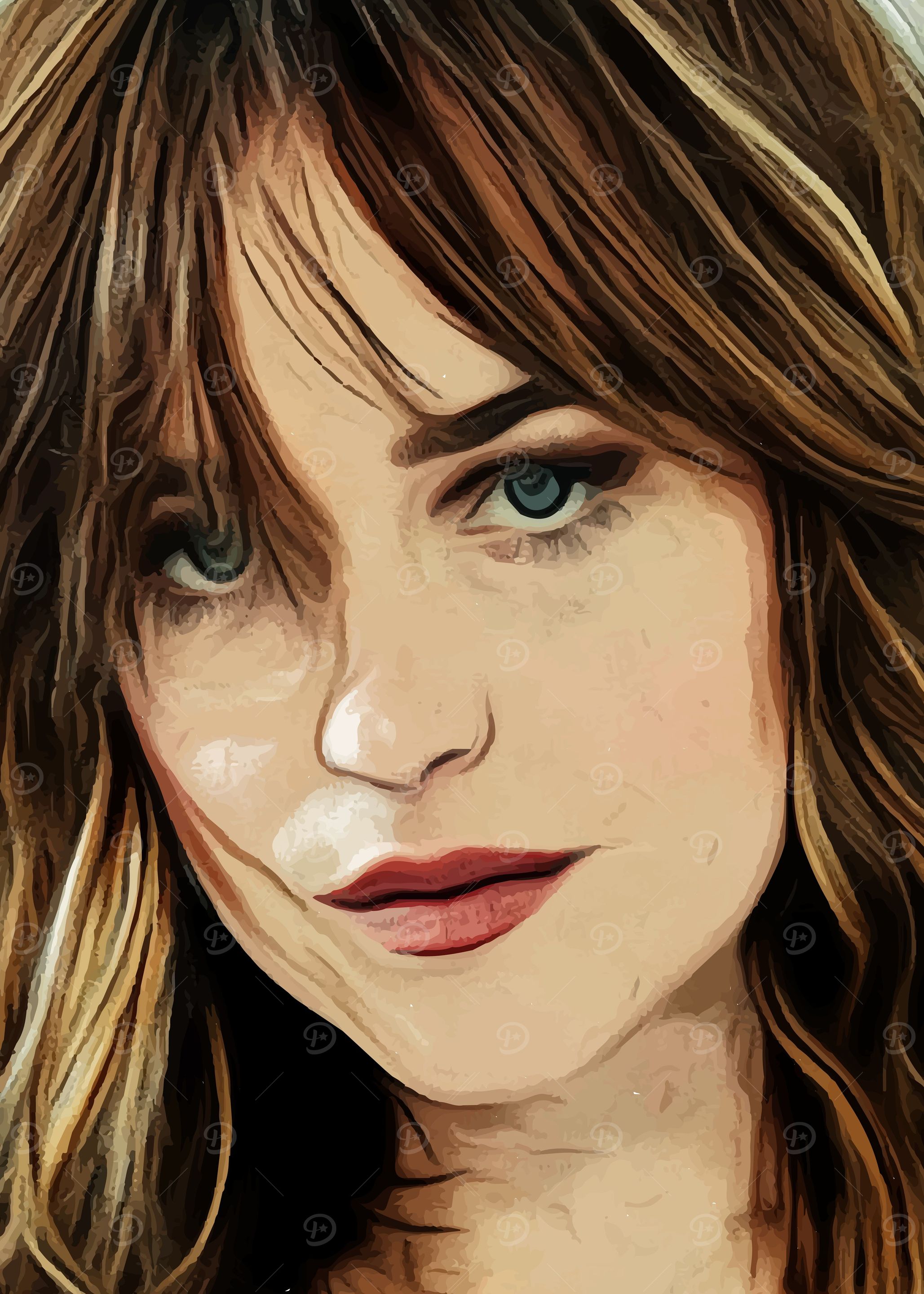 Cartoony Dakota Johnson