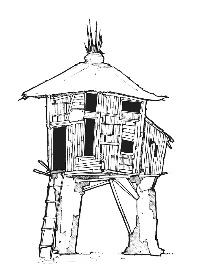 cabin on stilts