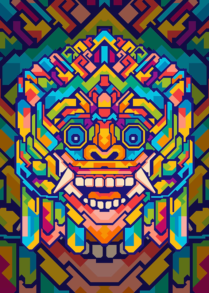 BARONG HEAD POP ART