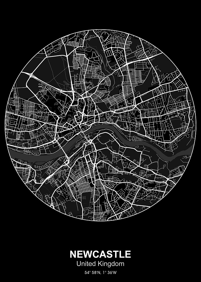 newcastle circle map