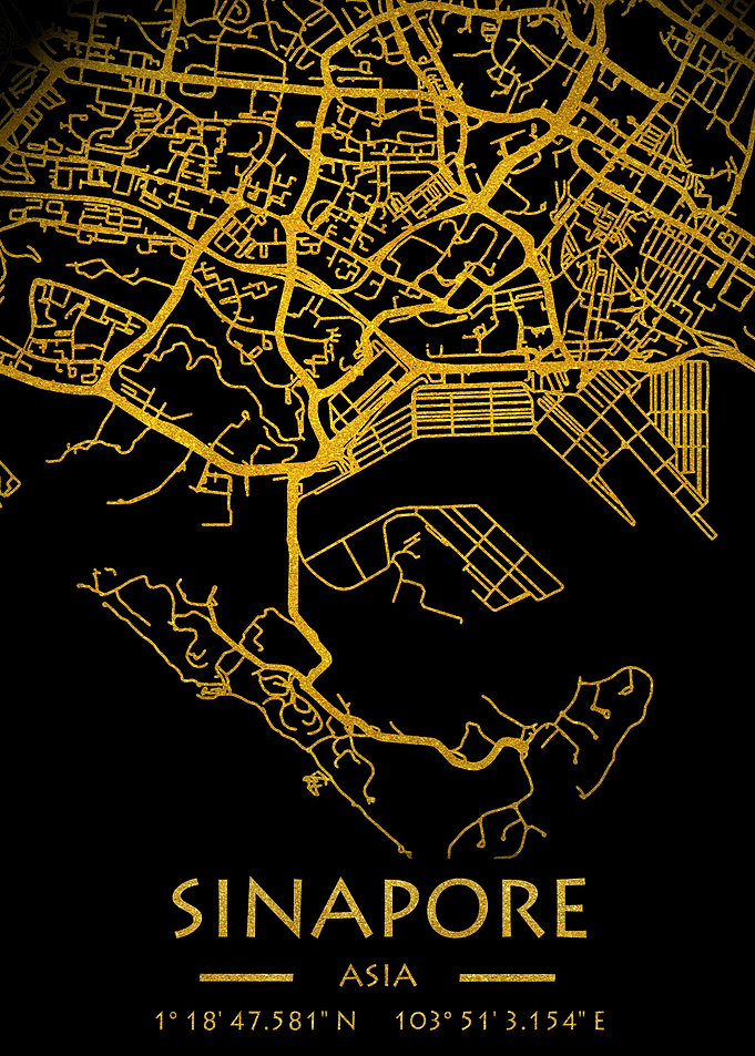Singapore City Map Asia