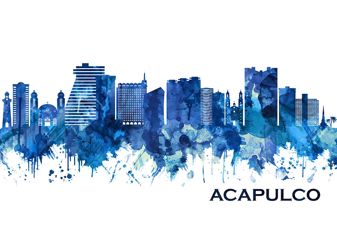 Acapulco Mexico Skyline