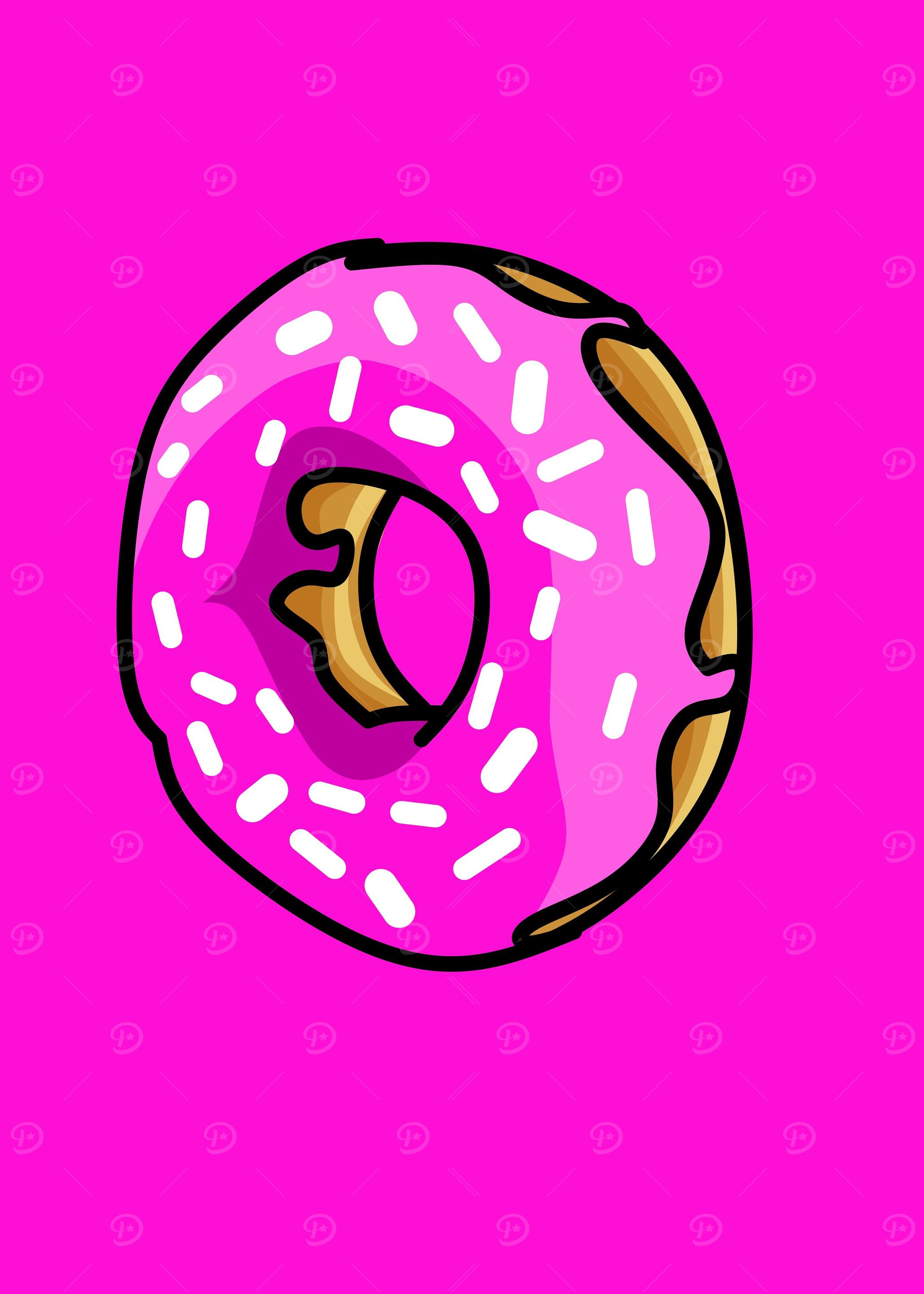Pink Lava Doughnuts
