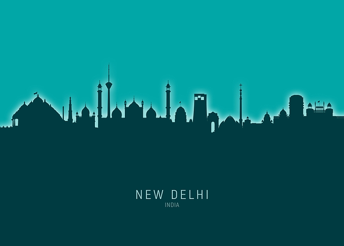 New Delhi Skyline India
