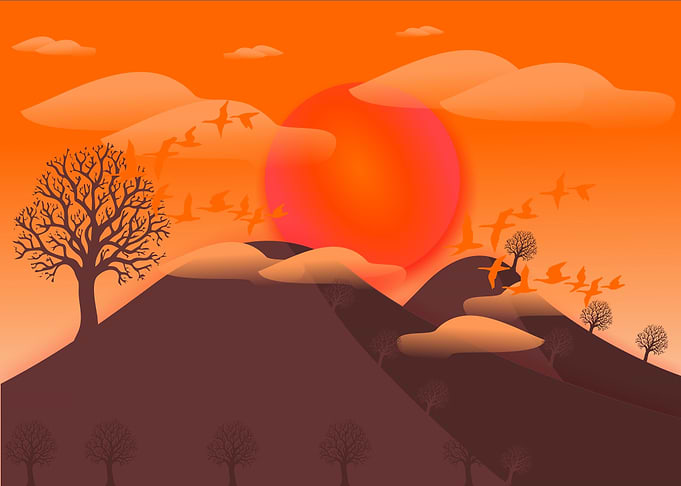 Landscape flatdesign