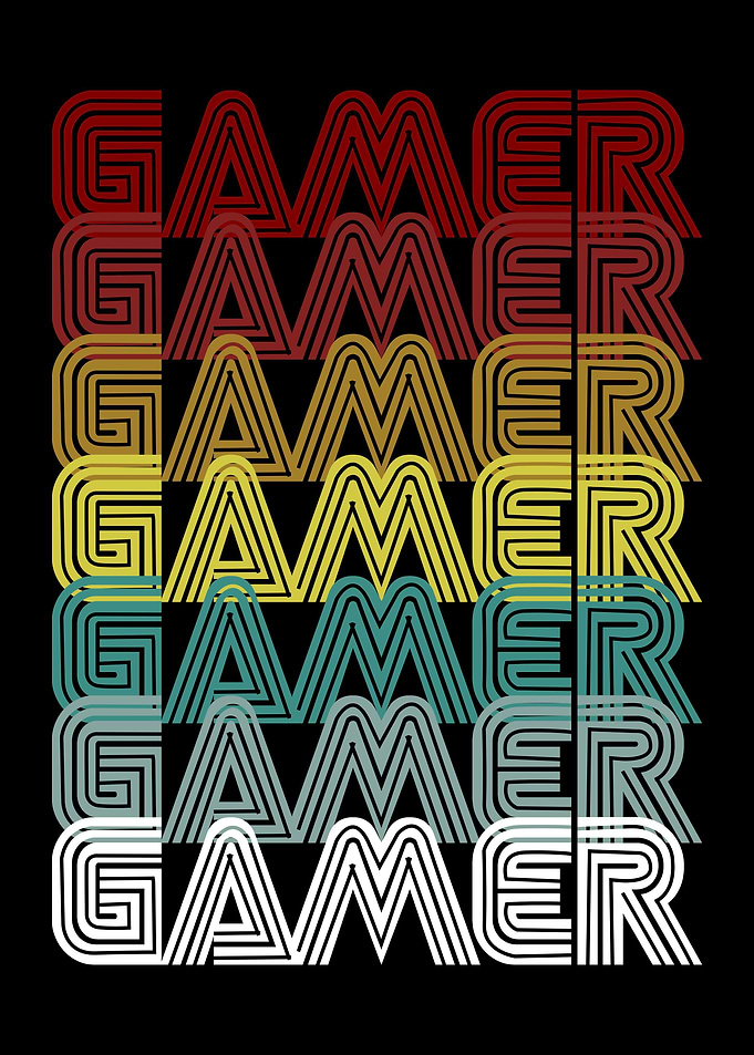 Gamer 70s Old Text Style