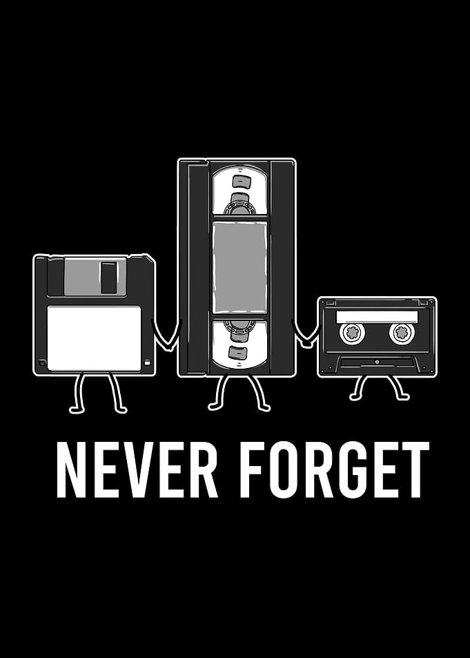 Never Forget Retro 80s 90s