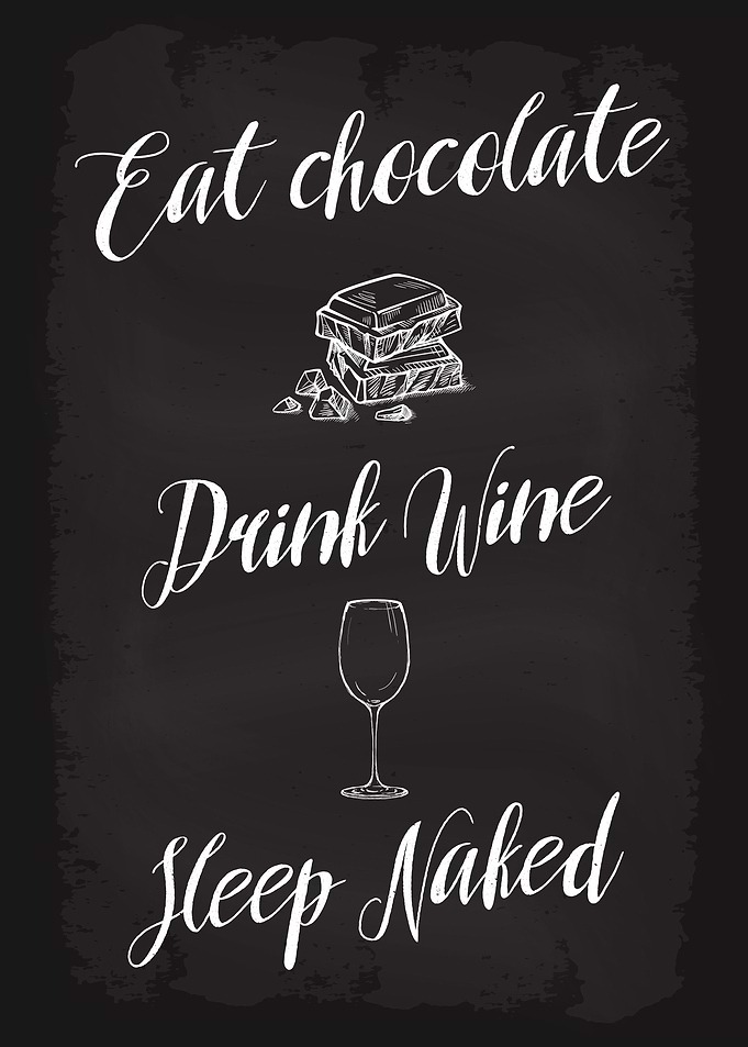 Eat Chocolate Drink Wine