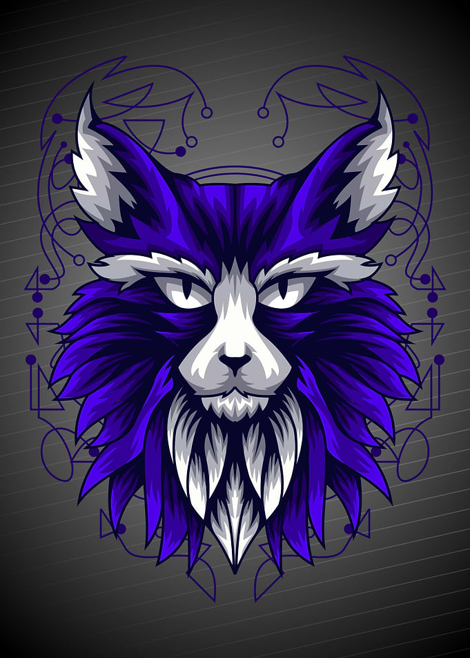 DARK BLUE CAT