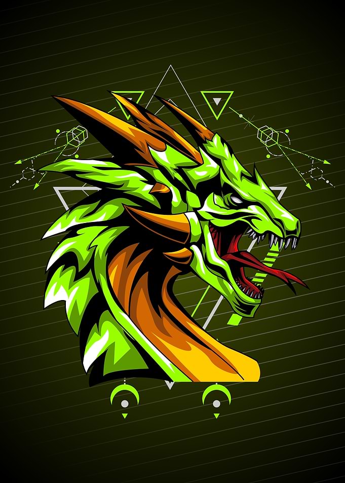 GREEN GLOW DRAGON