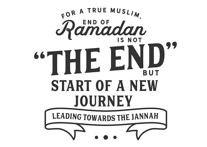 End of Ramadan is not