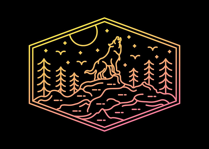 Full Moon Wolf