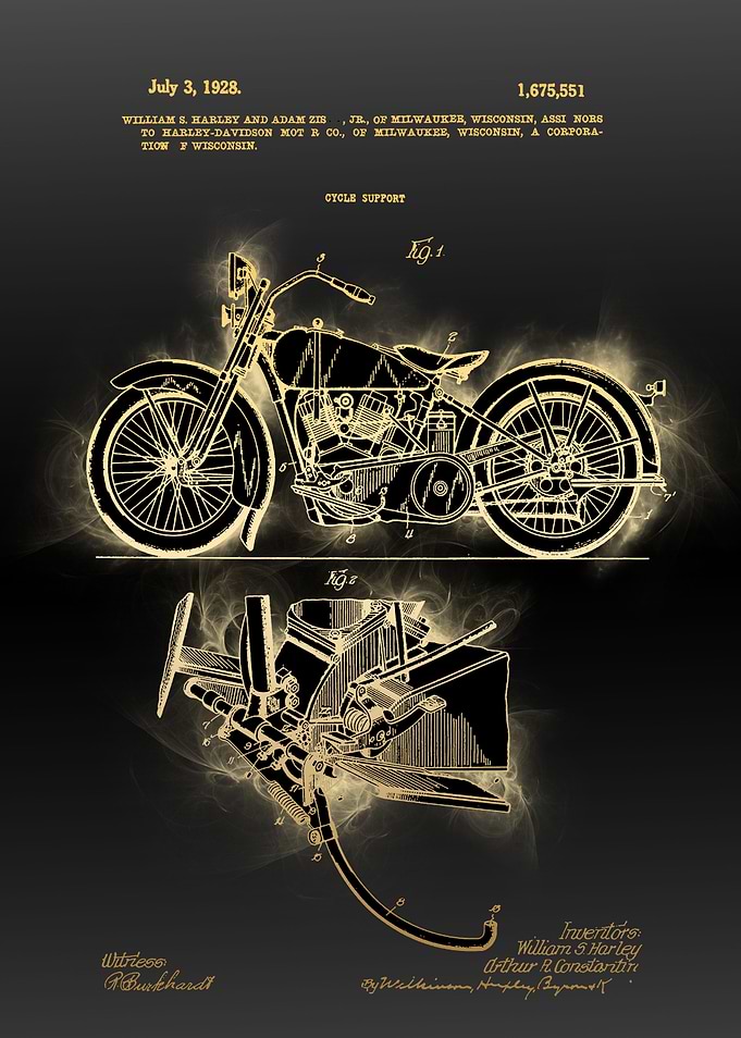 motorcycle patent black 2