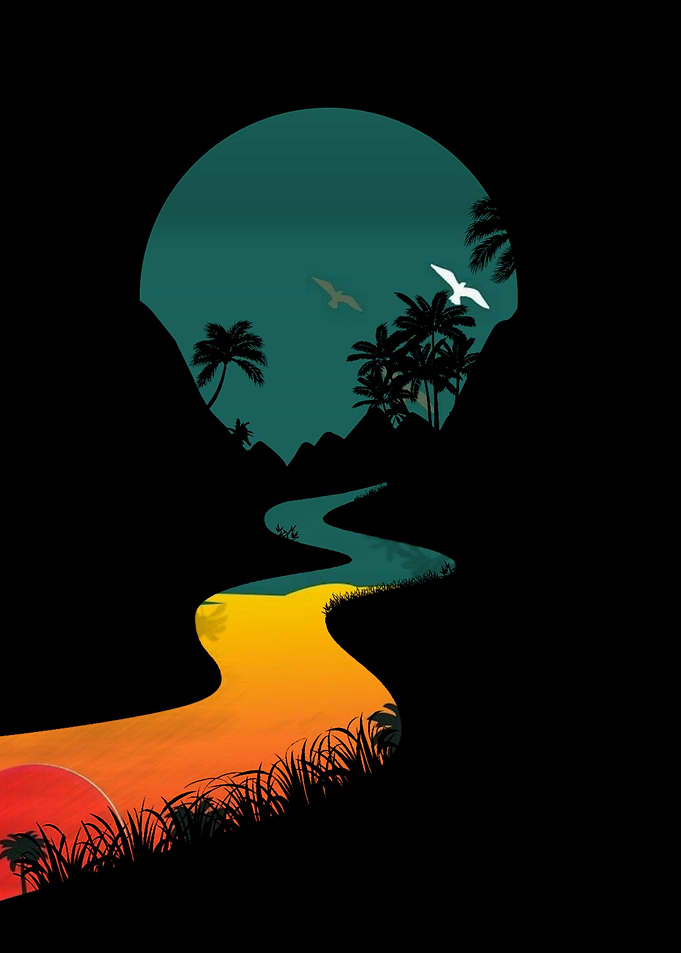 Fantasi Sunset River
