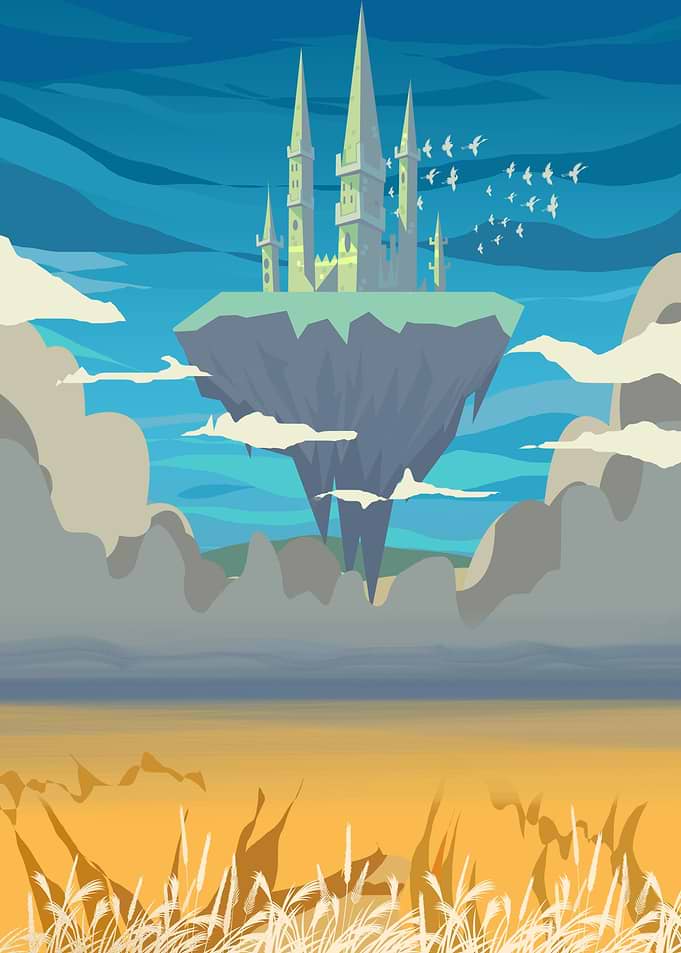 Castle on the Rock Fantasy