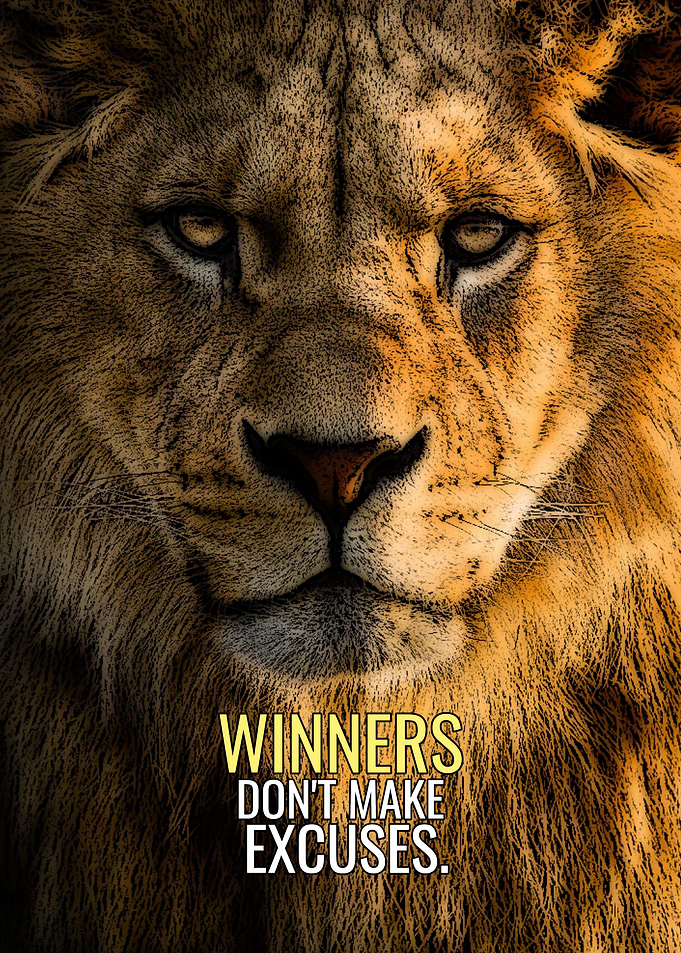 Winners dont make Excuses