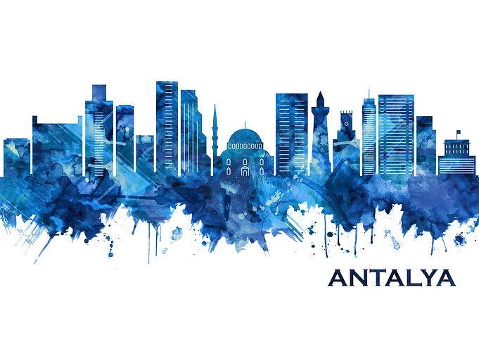 Antalya Turkey Skyline