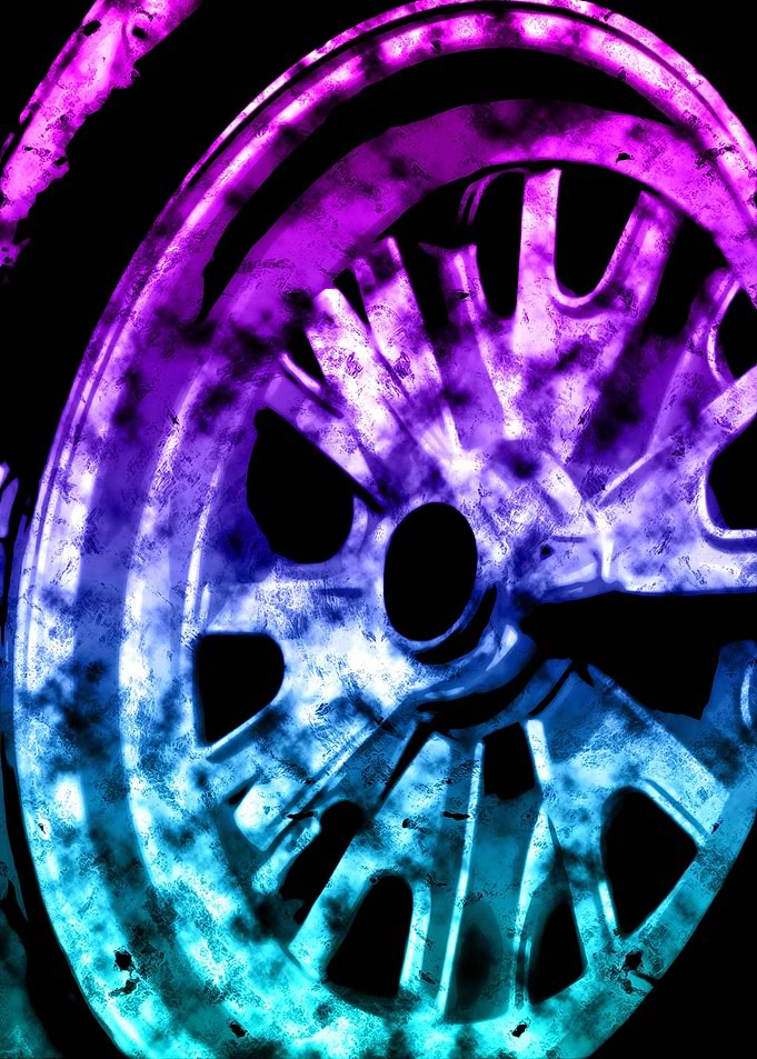 WHEEL ON CAR