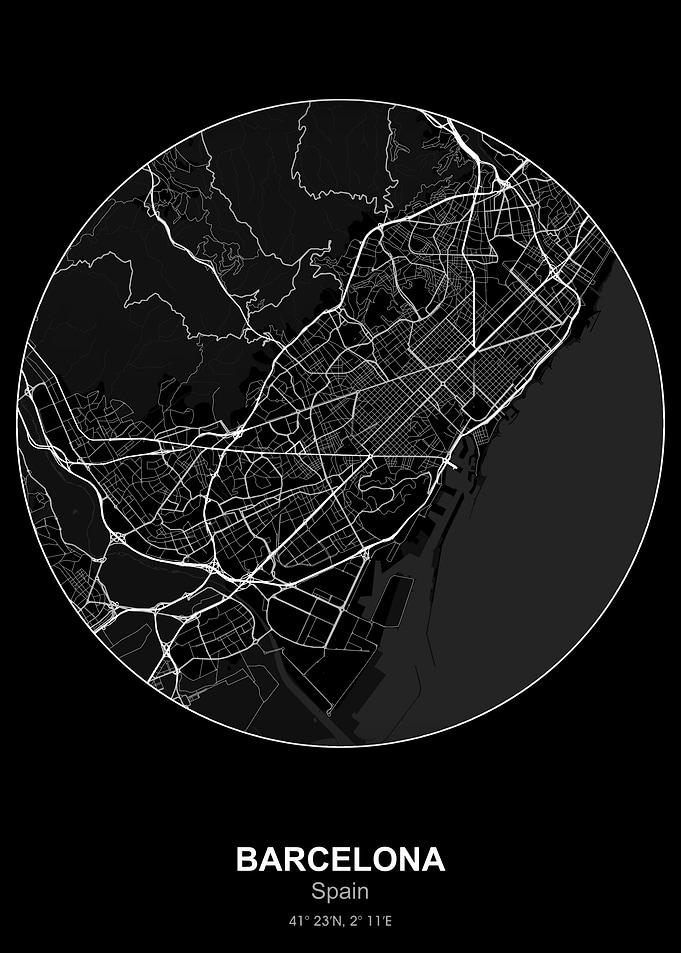barcelona circle map