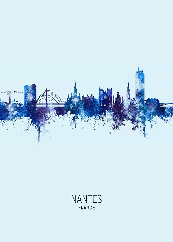 Nantes Skyline France